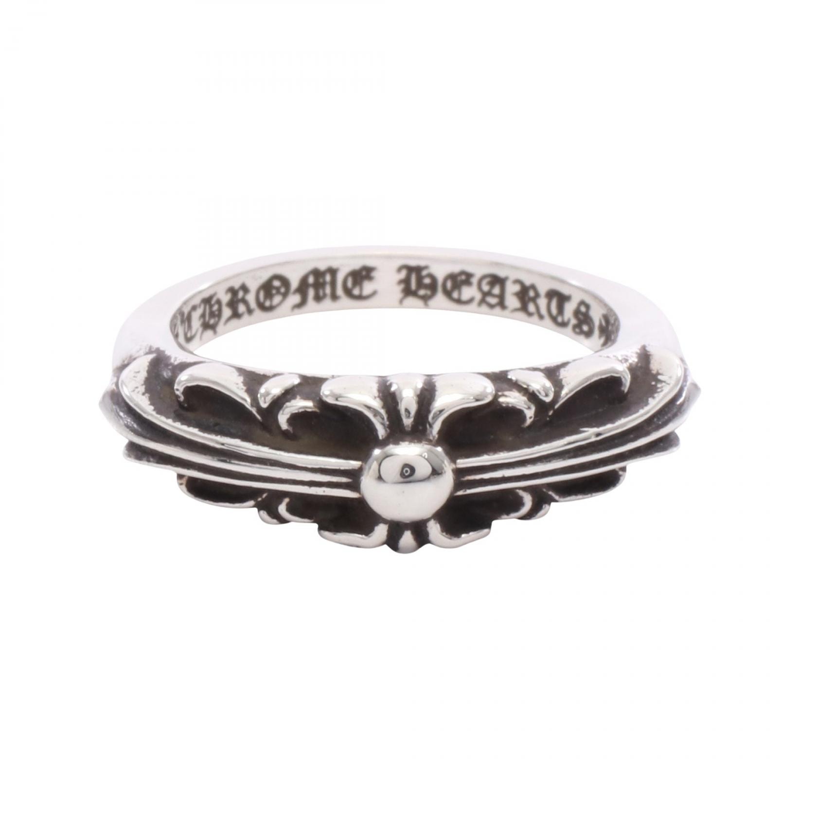 クロムハーツ CHROME HEARTS BABY CLSC FLORAL CRS リング・指輪 ジュエリー シルバー925 メンズ シルバー系 【中古】