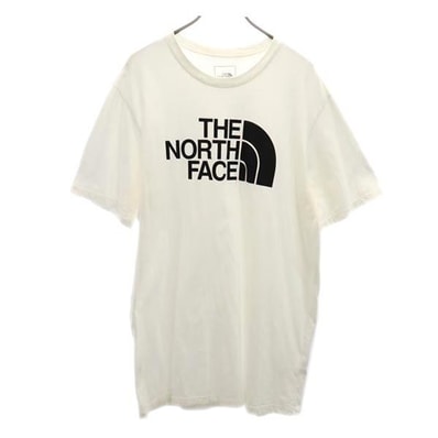 THE NORTH FACE ノースフェイス プリント 半袖 Tシャツ XL ホワイト系 アウトドア