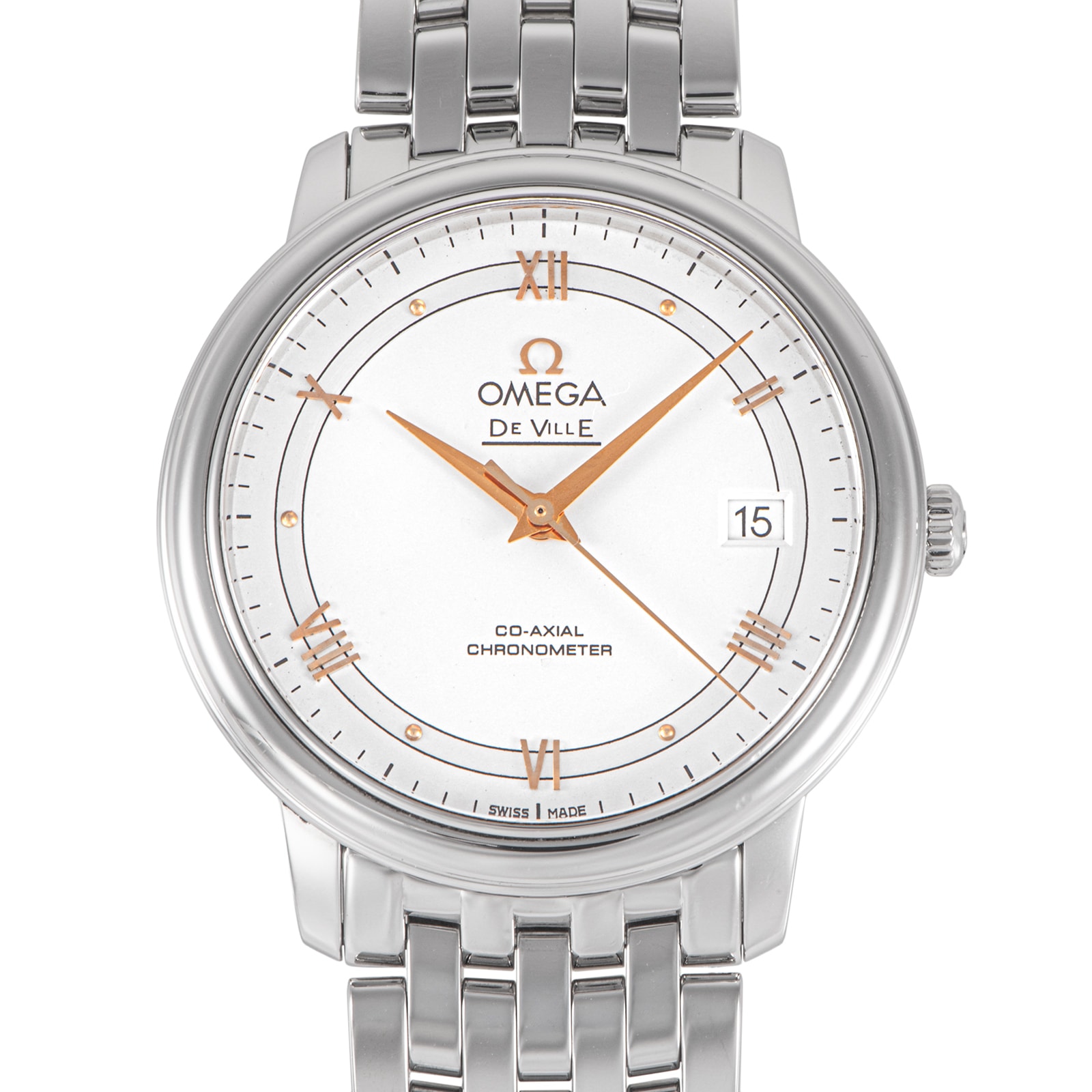 OMEGA オメガ デヴィル プレステージ 424.10.37.20.02.002 ステンレススチール【中古】