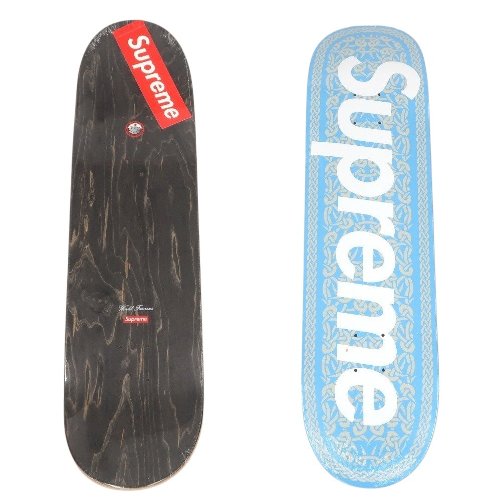 【中古】【未使用】シュプリーム Supreme 2021年秋冬 Celtic Knot Skateboard スケートボード デッキ スケボー ライトブルー【サイズ8.25×32】【メンズ】