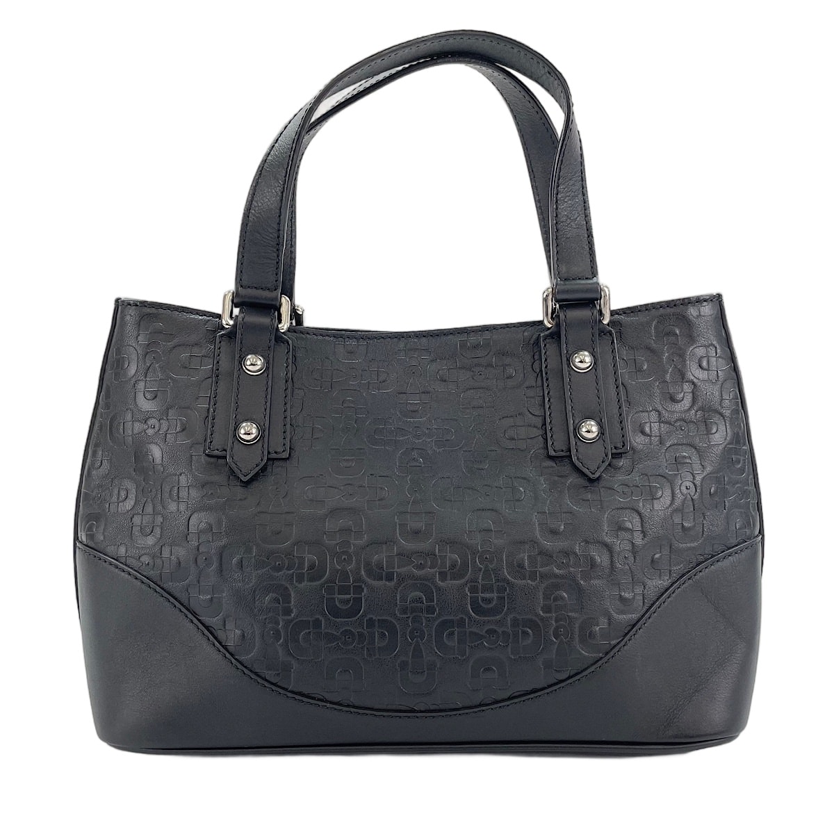 グッチ GUCCI レザー ホースビット柄 ハンドバッグ【中古】