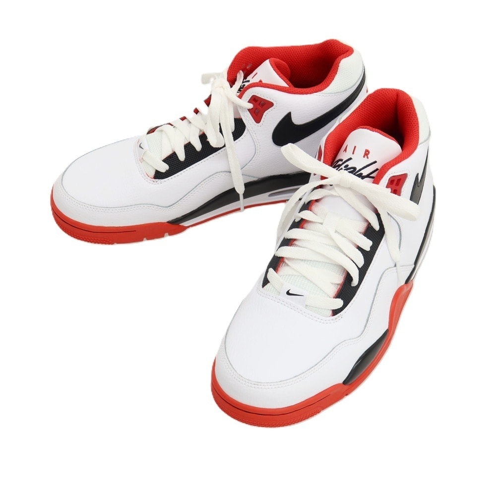 【中古】【未使用】ナイキ NIKE FLIGHT LEGACY BQ4212-100 スニーカー ホワイトxレッド【サイズ27.5】【メンズ】