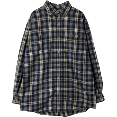 古着 カーハート Carhartt 長袖 ボタンダウン フランネルチェックシャツ メンズM相当/eaa477865