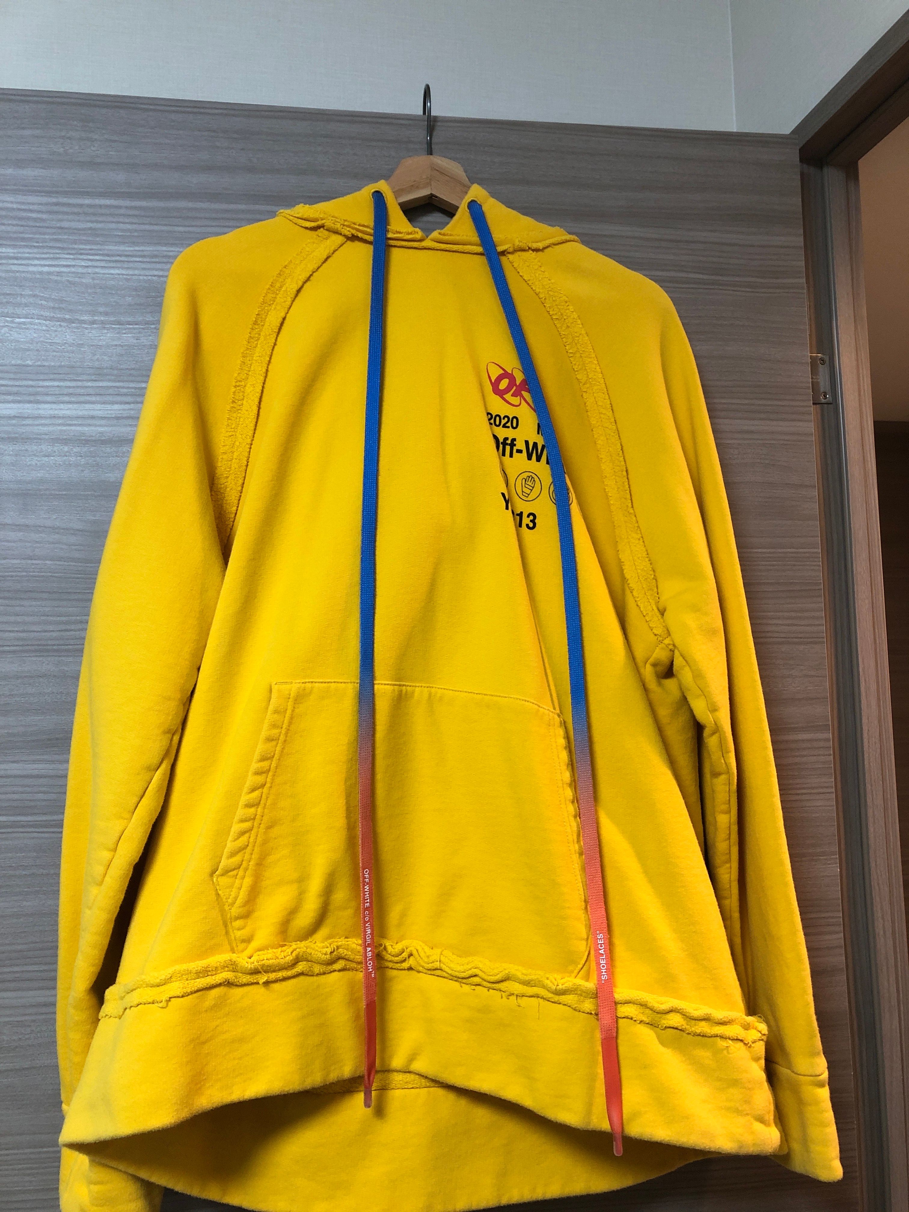 OFF-WHITE Oversized Industrial Y013 Hoodie "Yellow"