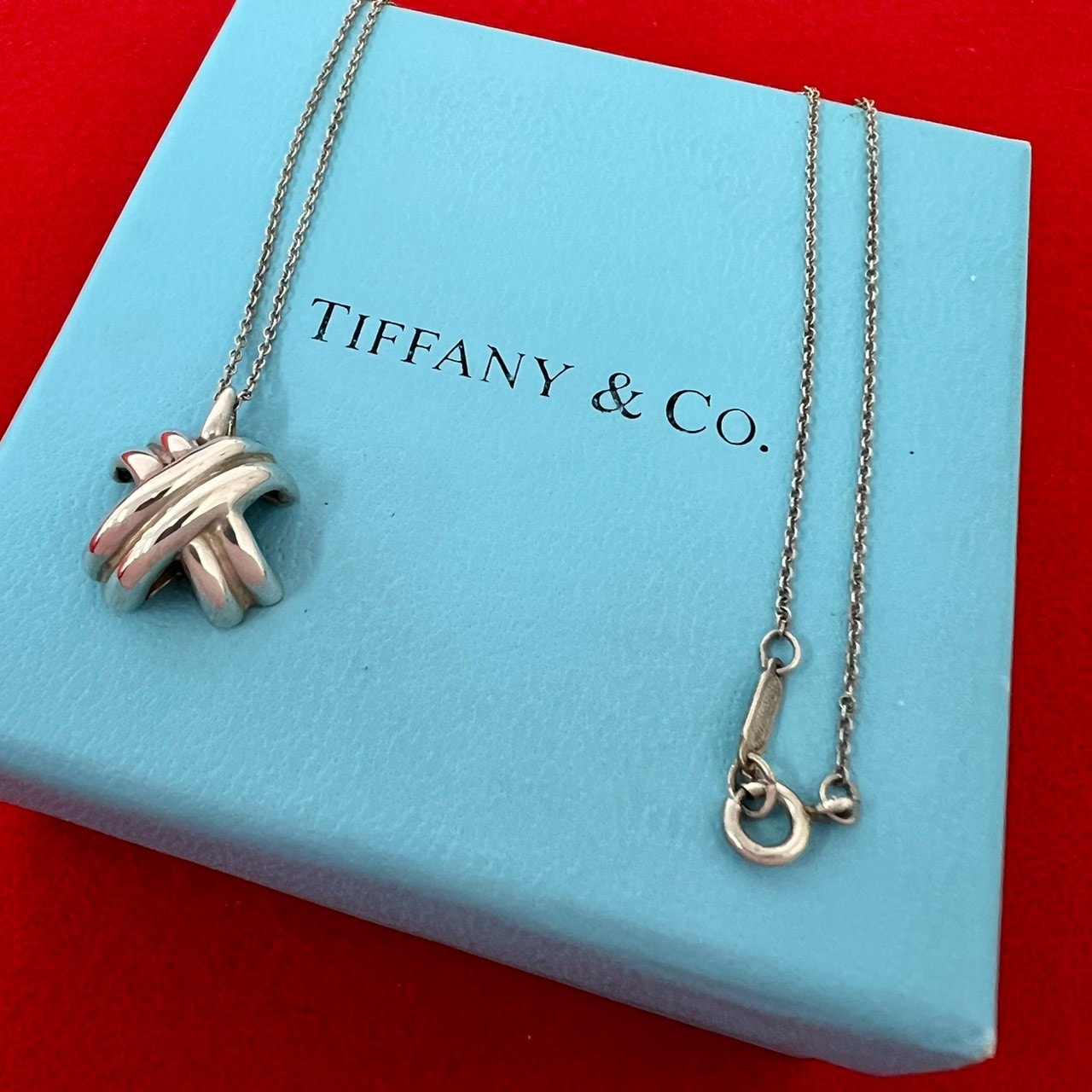 TIFFANY&Co. ティファニー シグネチャー クロス ネックレス シルバー925 ネックレス シルバー
24919