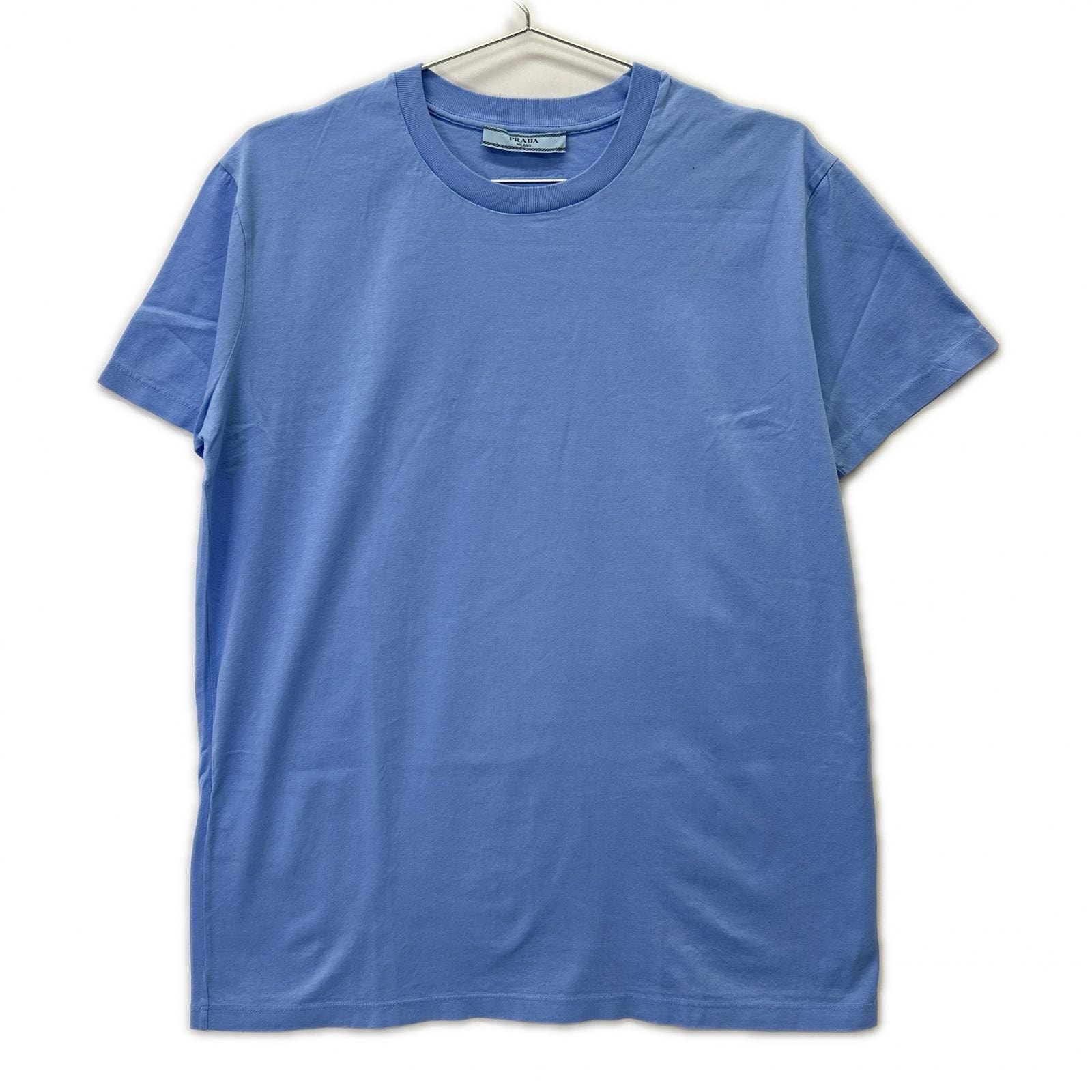 プラダ 19年製 135520 ライトブルー コットンTシャツ L