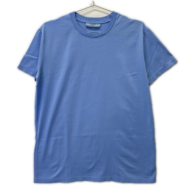 プラダ 19年製 135520 ライトブルー コットンTシャツ L