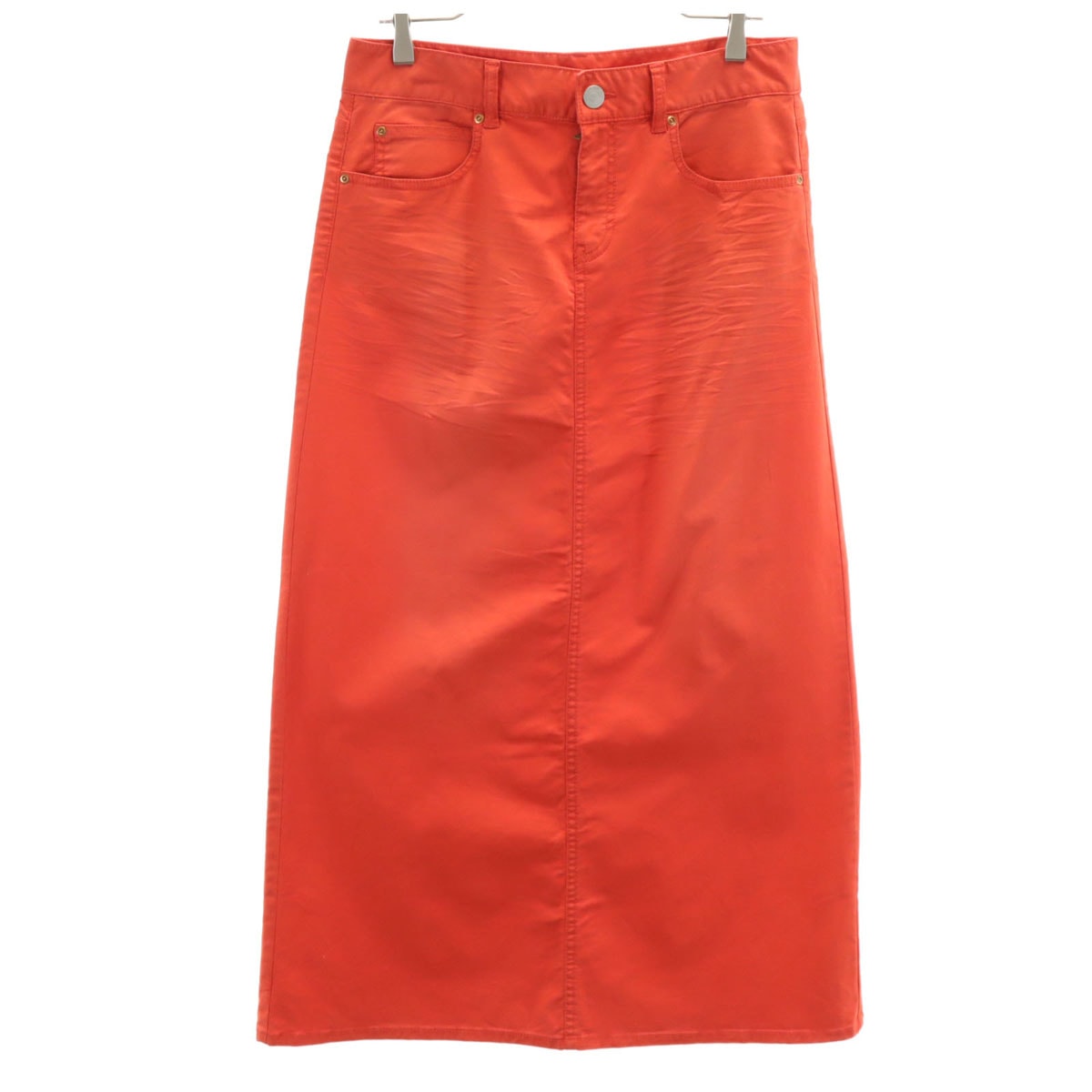 GAP ギャップ ロング丈 タイトスカート M 朱色