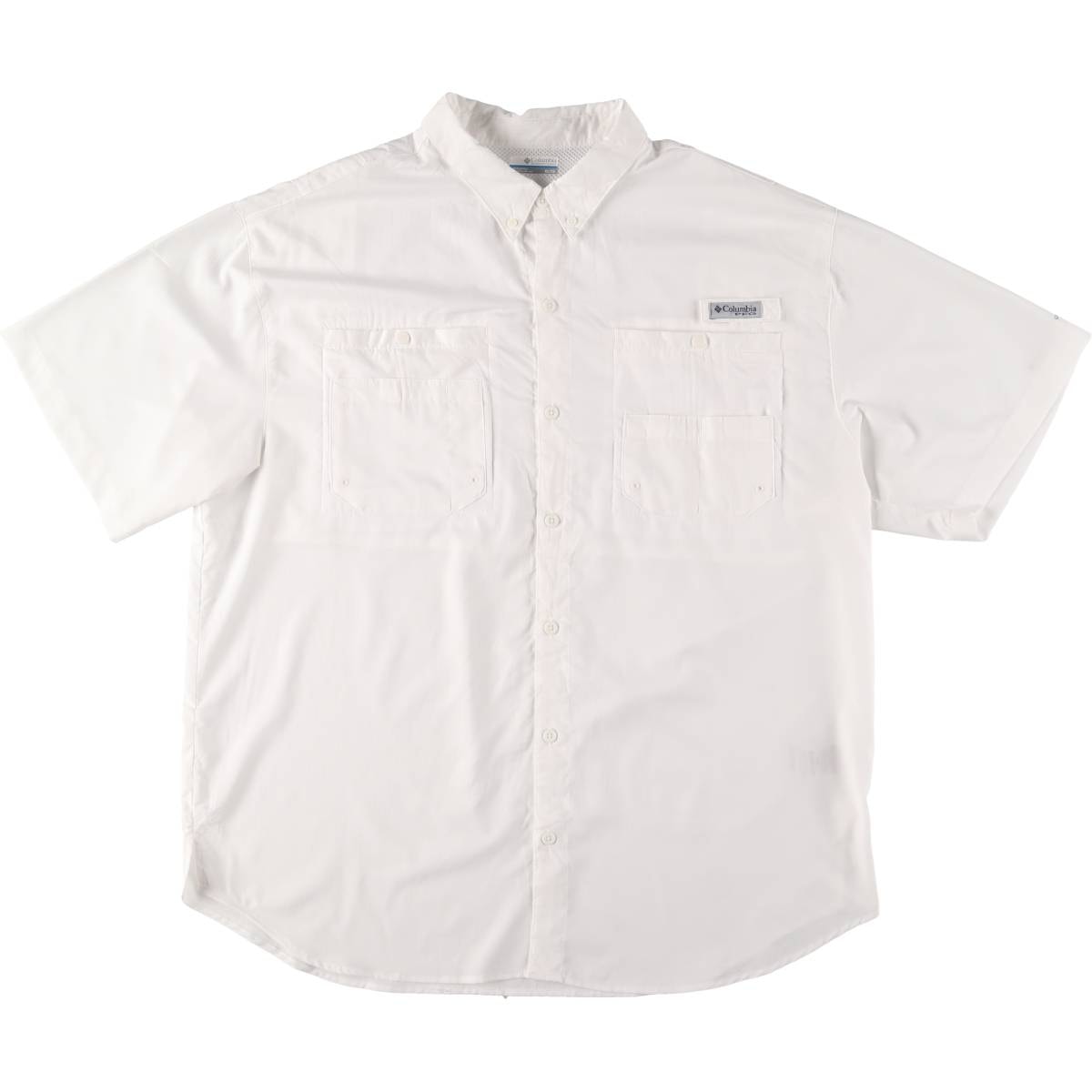 古着 コロンビア Columbia PFG OMNI-SHADE ボタンダウン 半袖 フィッシングシャツ メンズXL相当/eaa555832