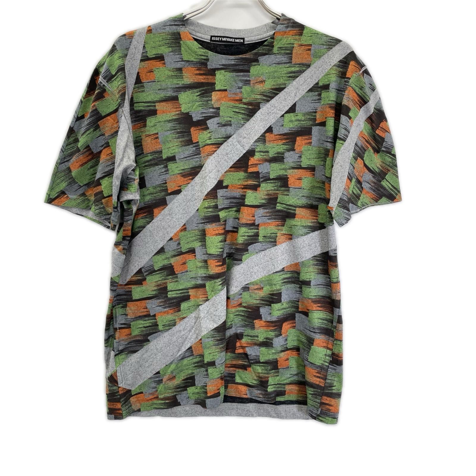 イッセイミヤケメン ME21JK448 総柄プリーツ Tシャツ 4