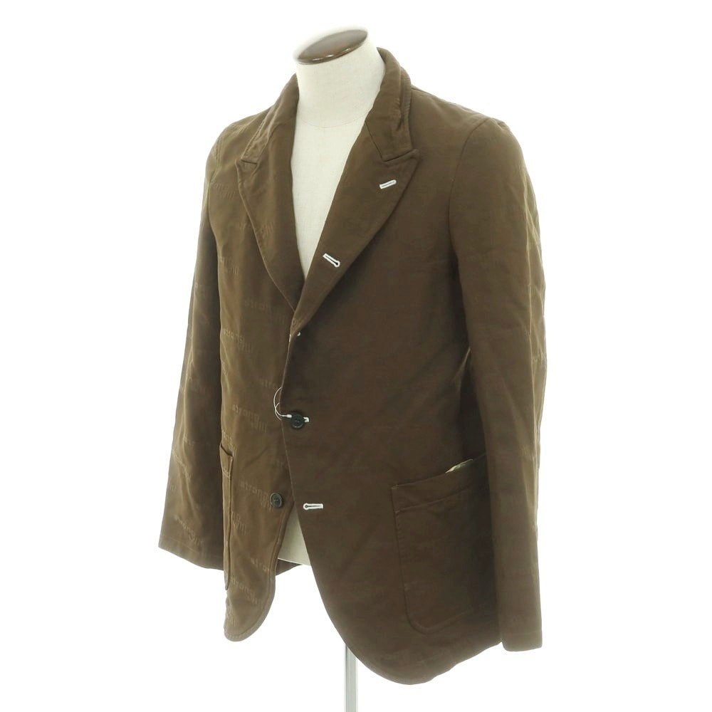 【中古】コムデギャルソンシャツ COMME des GARCONS SHIRT 2024年秋冬 ジャカードポリエステル カジュアルジャケット カーキ【サイズL】【メンズ】