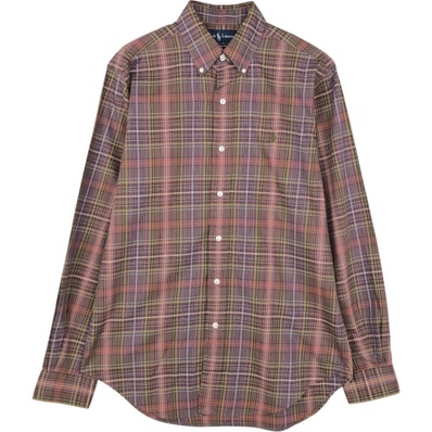 古着 ラルフローレン Ralph Lauren CLASSIC FIT 長袖 ボタンダウンチェックシャツ メンズM相当/eaa676771