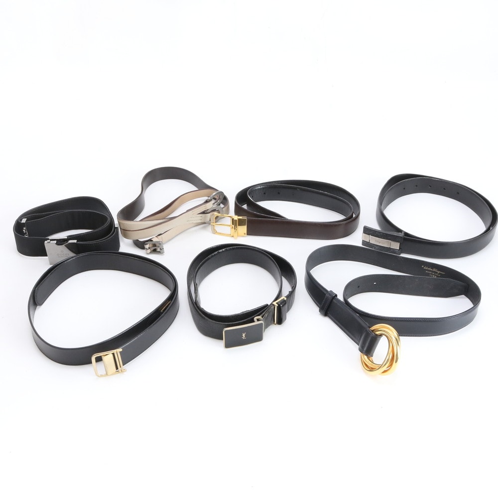 Needles SQUARE BUCKLE BELT - PAPILLON PVC 