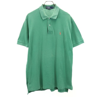Polo by Ralph Lauren ポロバイラルフローレン 半袖 鹿の子 ポロシャツ L グリーン