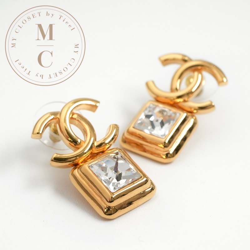 シャネル CHANEL ピアス イヤリング ゴールド ココマーク ビジュー