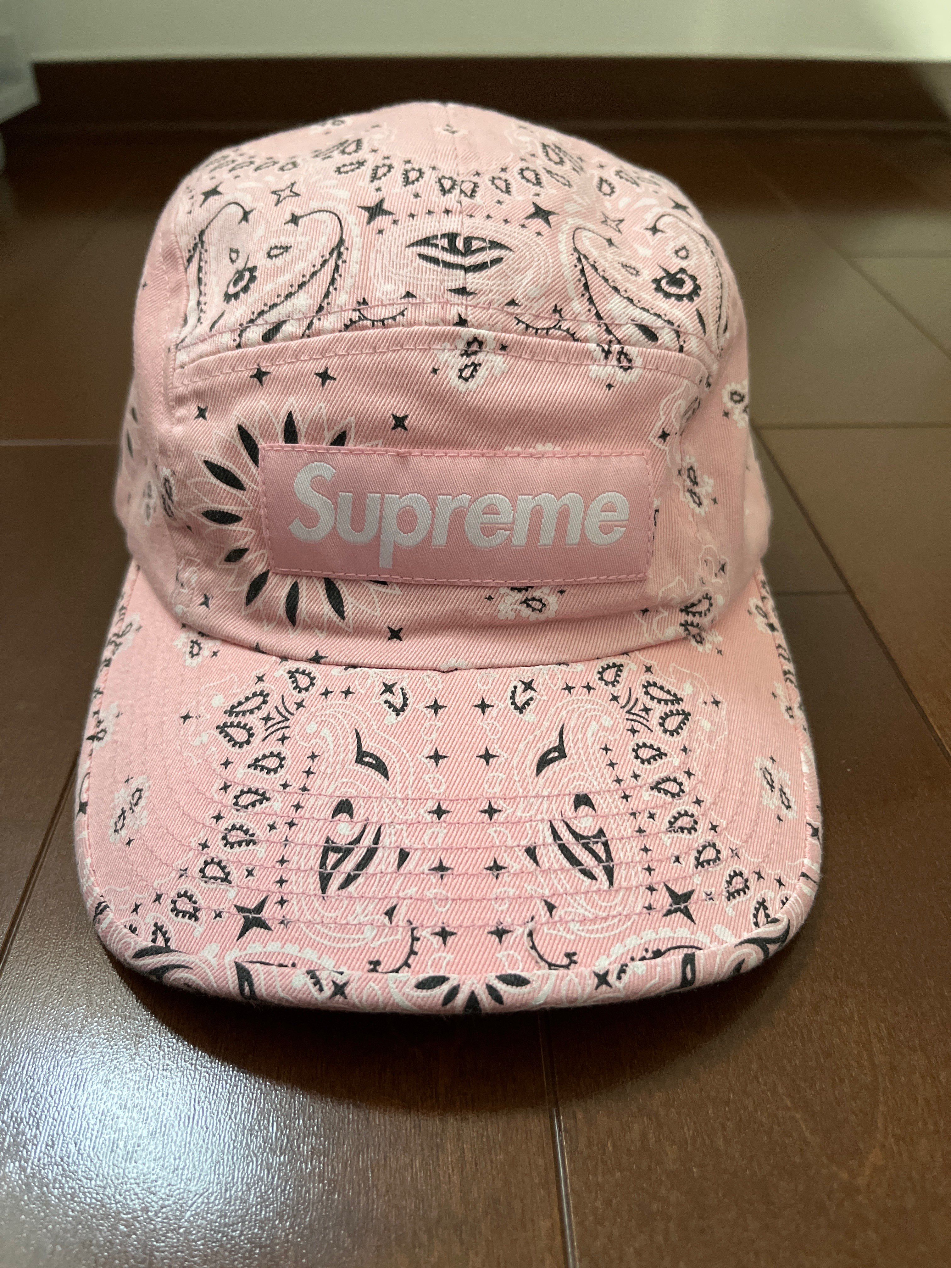 Supreme Bandana Camp Cap "Pink"