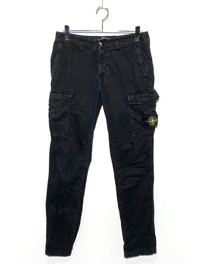 Stone Island 318WA Old Dye Treatment Cargo Pants - 21SS "Black"
