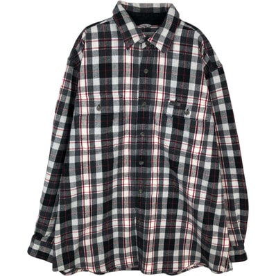 古着 カーハート Carhartt ORIGINAL FIT 長袖 ヘビーネルチェックシャツ メンズXL相当/eaa477884