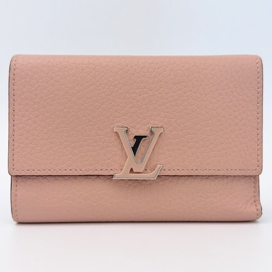 Louis Vuitton Capucines Compact Wallet Taurillon Leather "Magnolia"