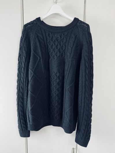 NIKE M NL Cable Knit Sweater LS "Black"