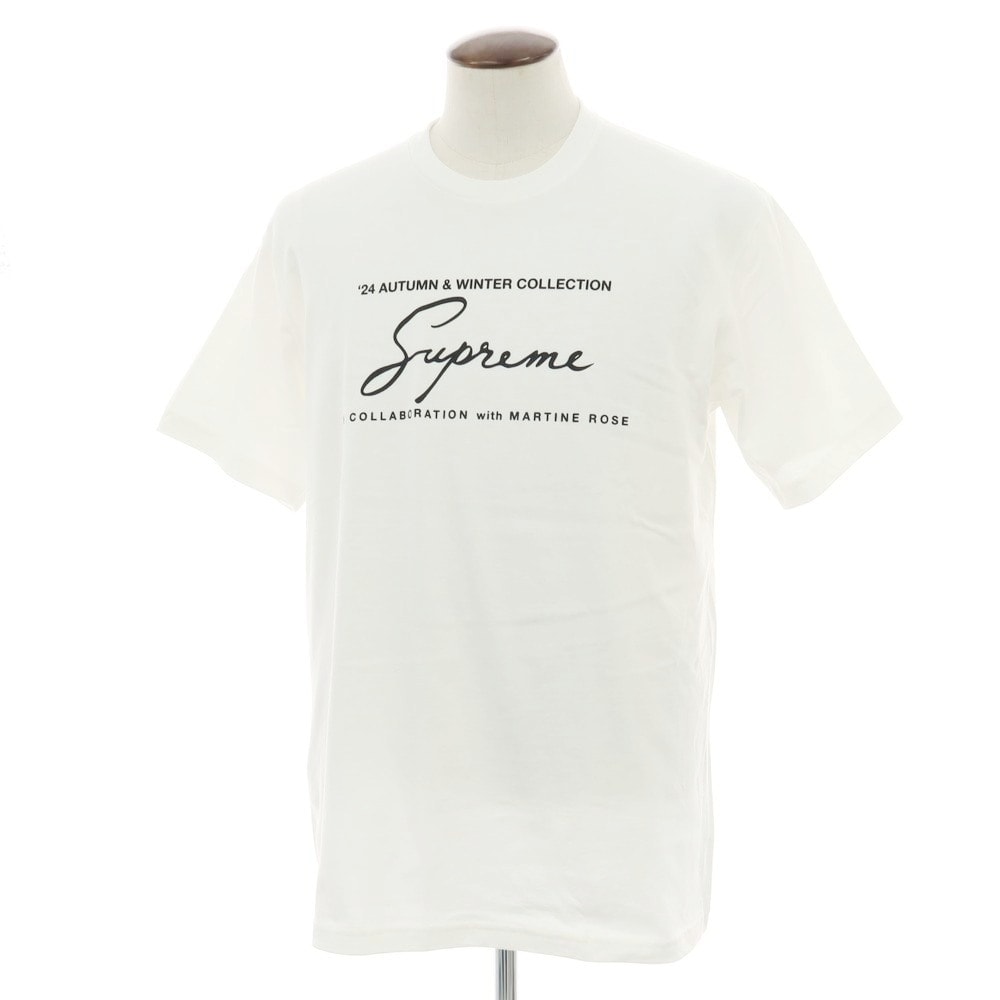 【中古】シュプリーム Supreme 2024年秋冬 Martine Rose Tee コットン 半袖Tシャツ ホワイト【サイズL】【メンズ】