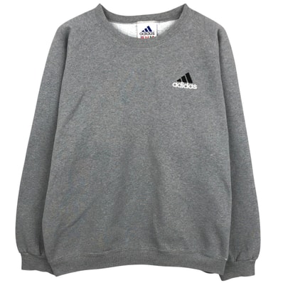 古着 90年代 アディダス adidas ワンポイントロゴスウェットシャツ トレーナー USA製 メンズL相当 ヴィンテージ/eaa612785