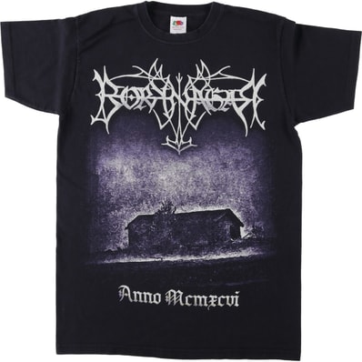 古着 フルーツオブザルーム FRUIT OF THE LOOM Valueweight BORKNAGAR ボークナガル バンドTシャツ バンT レディースS相当/eaa655545