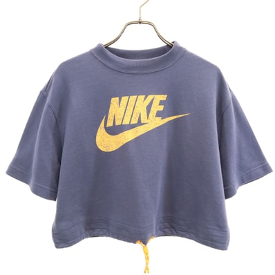 NIKE ナイキ 半袖 ショート丈 スウェット S チャコール