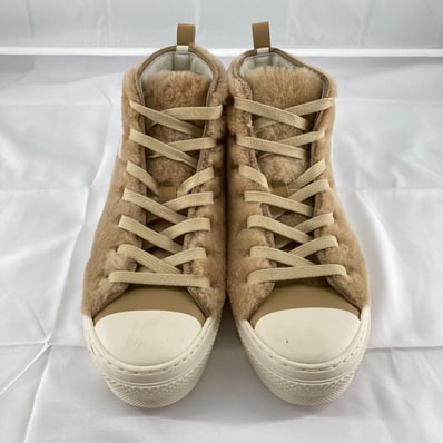Christian Dior(クリスチャン・ディオール)DIOR×ERL B23 ボア ラビット ハイカットスニーカー #42 ベージュ