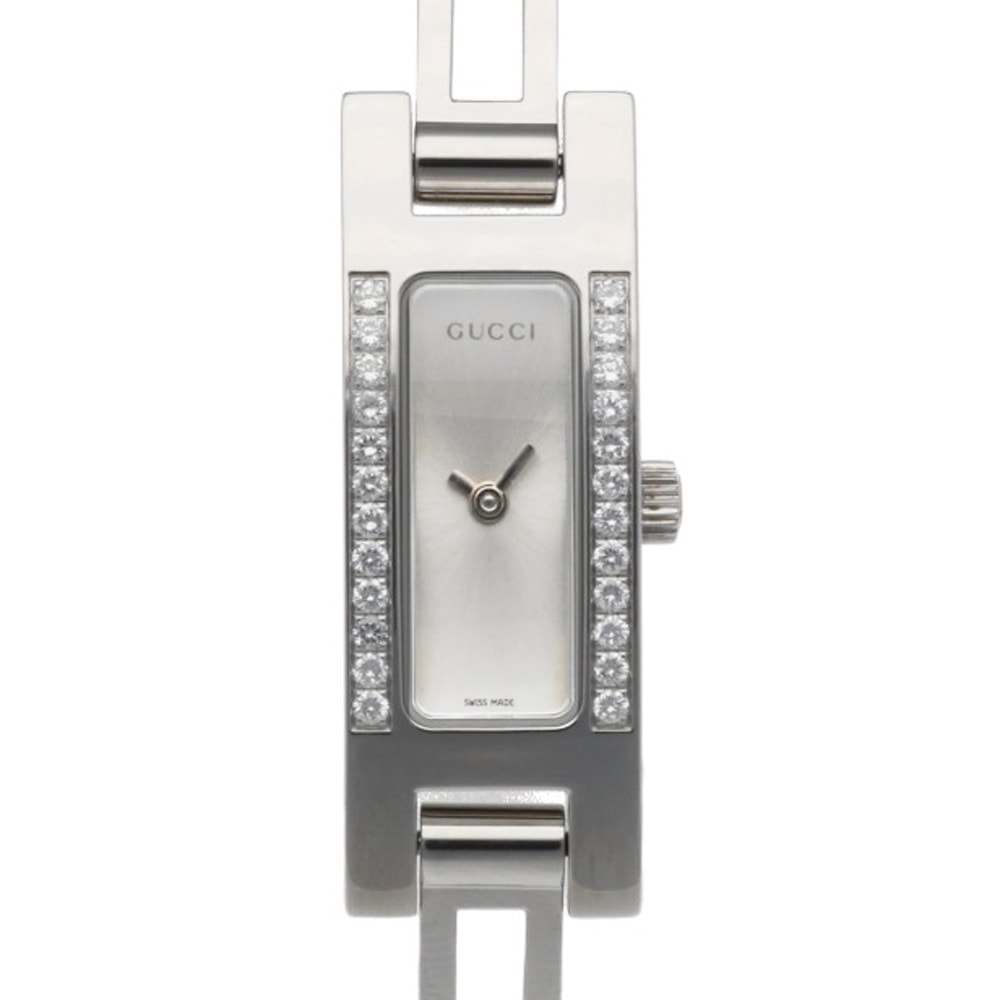 グッチ 腕時計 時計 ステンレススチール 3900L クオーツ 磨き直し済 レディース 1年保証 GUCCI  中古