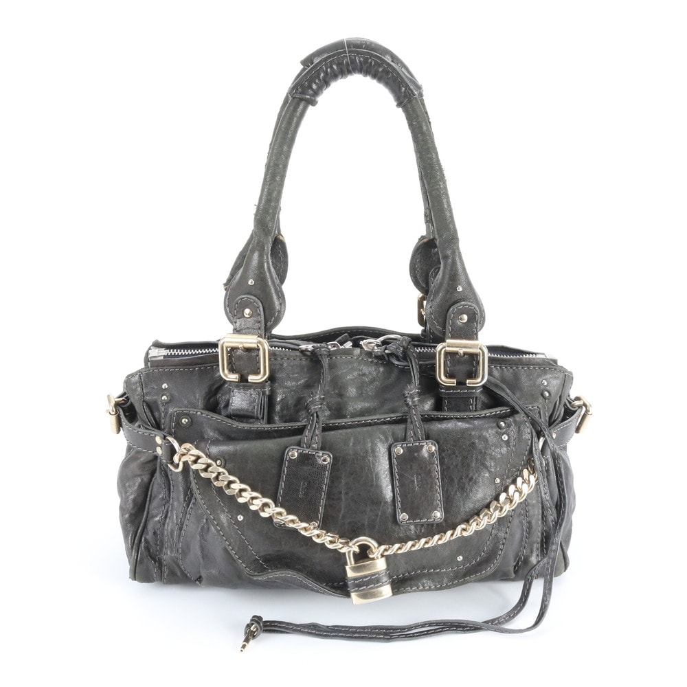 クロエパディントン チェーントート バッグ レザー