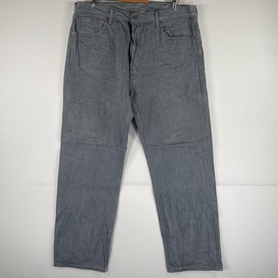 古着 リーバイス Levi's デニムパンツ 501 ジーパン ストレート 大きいサイズ ボタンフライ カラーパンツ ビッグ w40 L32 グレー メンズ