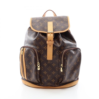 ルイ・ヴィトン LOUIS VUITTON サックアド ボスフォール モノグラム リュックサック バックパック バッグ PVCコーティングキャンバス レザー レディース ブラウン系 M40107 【中古】