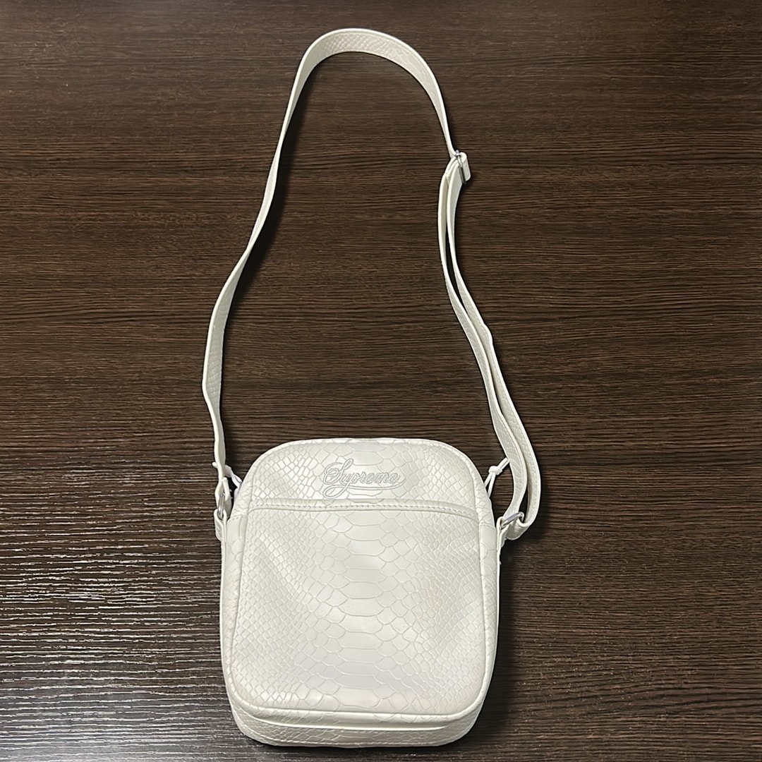 Supreme x Nike Leather Shoulder Bag "White" HJ7964-121