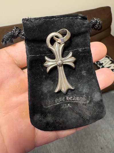 Chrome Hearts CH Cross Small W Bale "Silver"