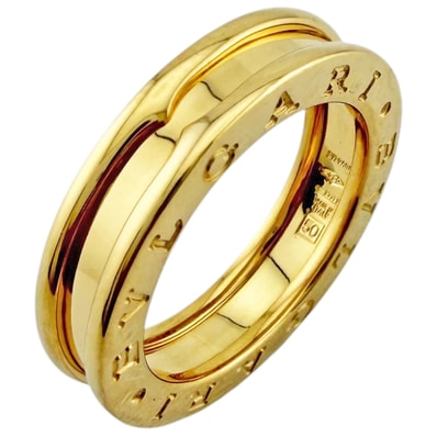 ブルガリ ビーゼロワン 1バンド リング 指輪 10号 18金 K18イエローゴールド レディース BVLGARI 中古
