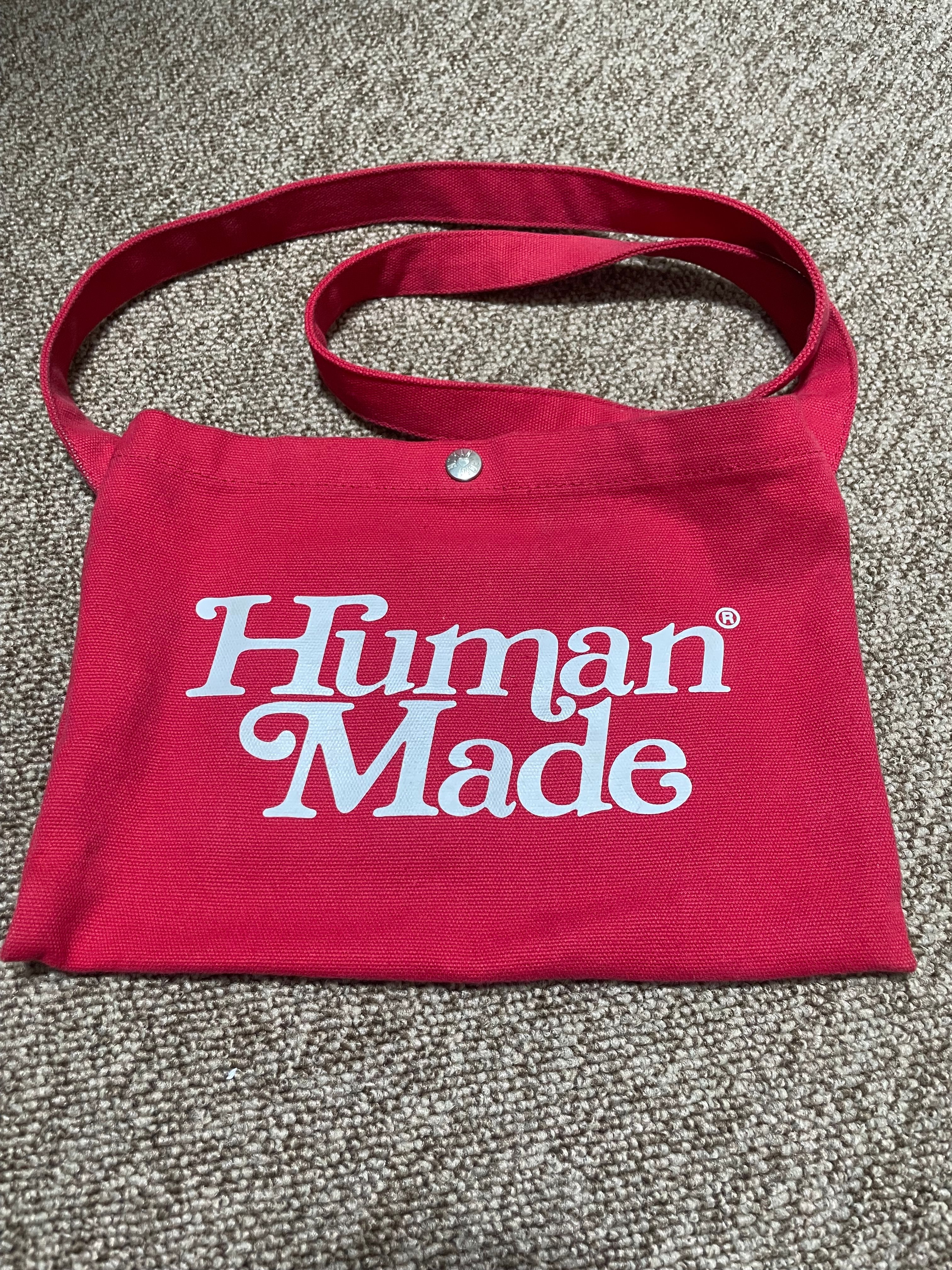 HUMAN MADE Girls Don't Cry Satchel "Red" / VERDY