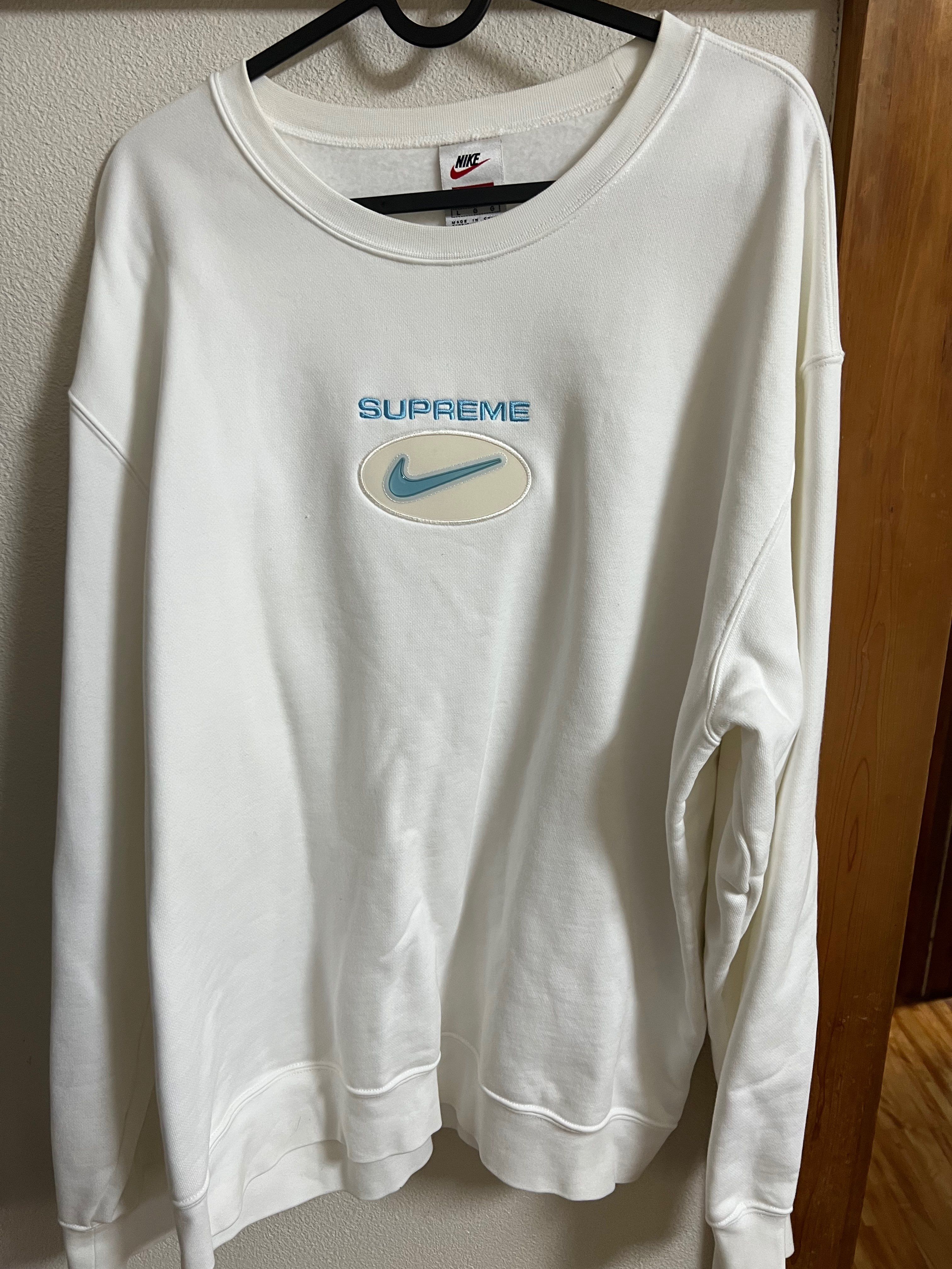 Supreme / Nike Jewel Crewneck "White"