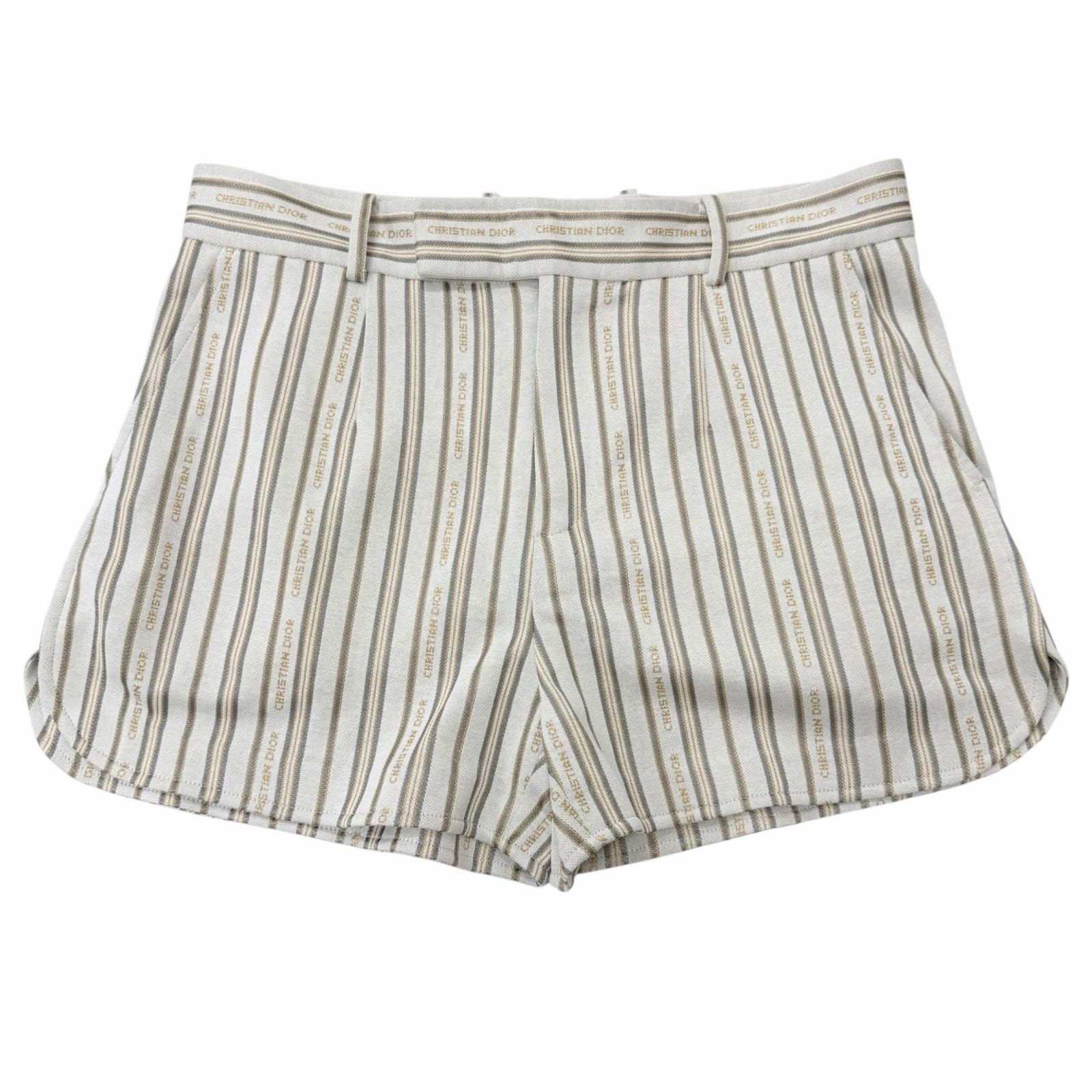 極美品 ディオール オム ショートパンツ アイボリー系 メンズ M