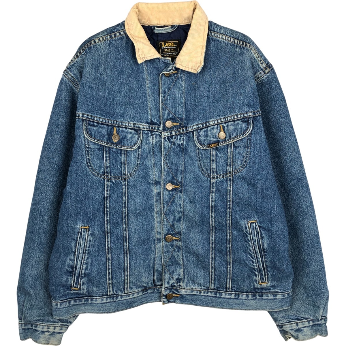 D (傷や汚れあり)】古着 ~90年代 リー Lee RIDERS ライダース 中綿入り