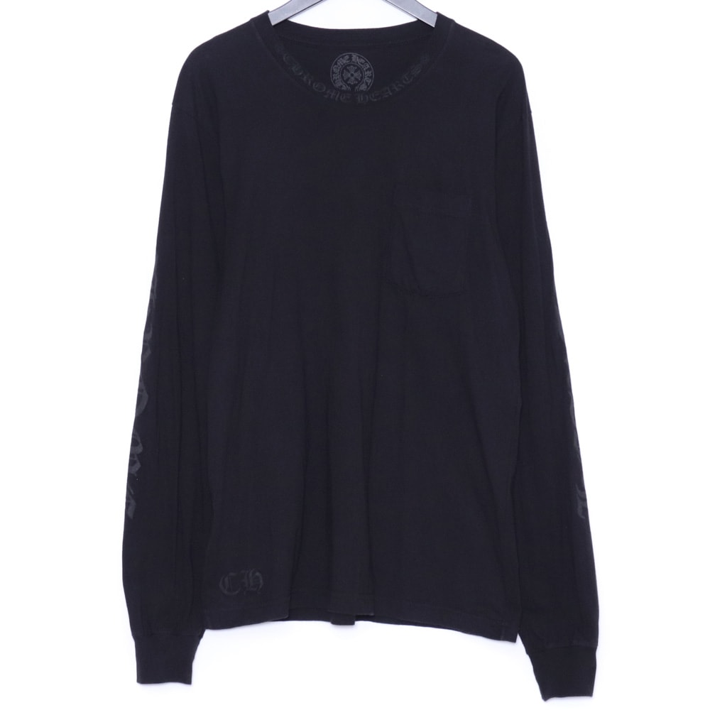 CHROME HEARTS ネックロゴロングスリーブTシャツ
