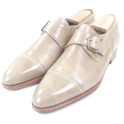 美品 ジョンロブ ドレスシューズ BRENTWOOD ベージュ メンズ 5.5