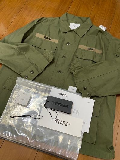 Wtaps × Neighborhood Jungle LS Shirt "Olive"
