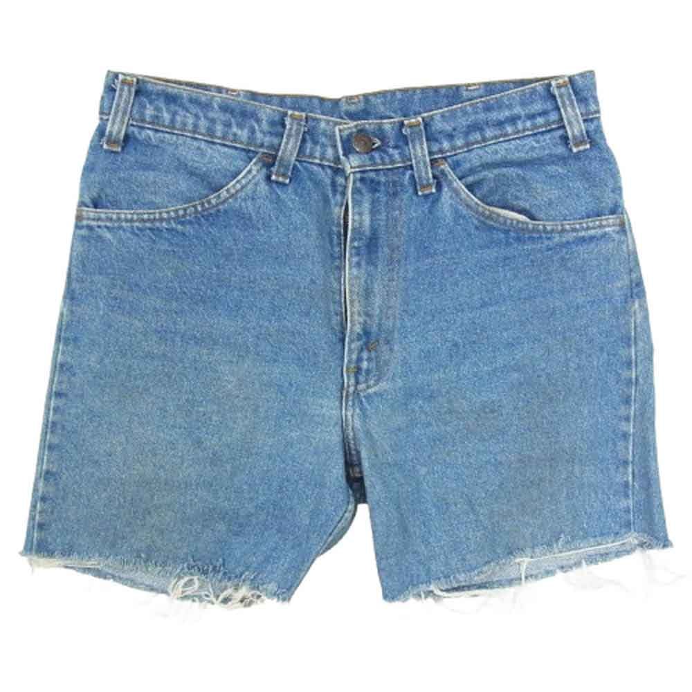 Levi's リーバイス デニムパンツ 80s ヴィンテージ オレンジタブ 519-0217 カットオフ デニム ショーツ ハーフパンツ インディゴブルー系 32【中古】