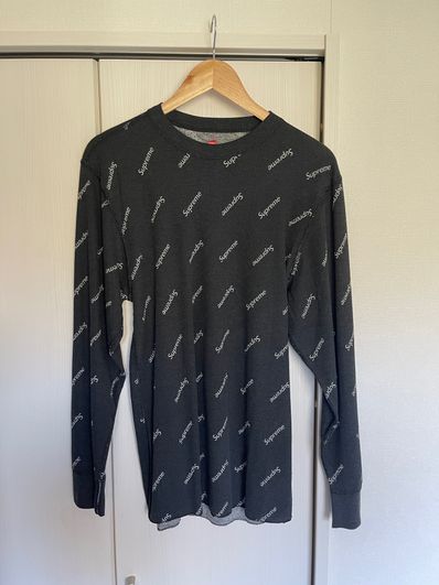 Supreme x Hanes Thermal Crew (1 Pack) "Black" (20FW)