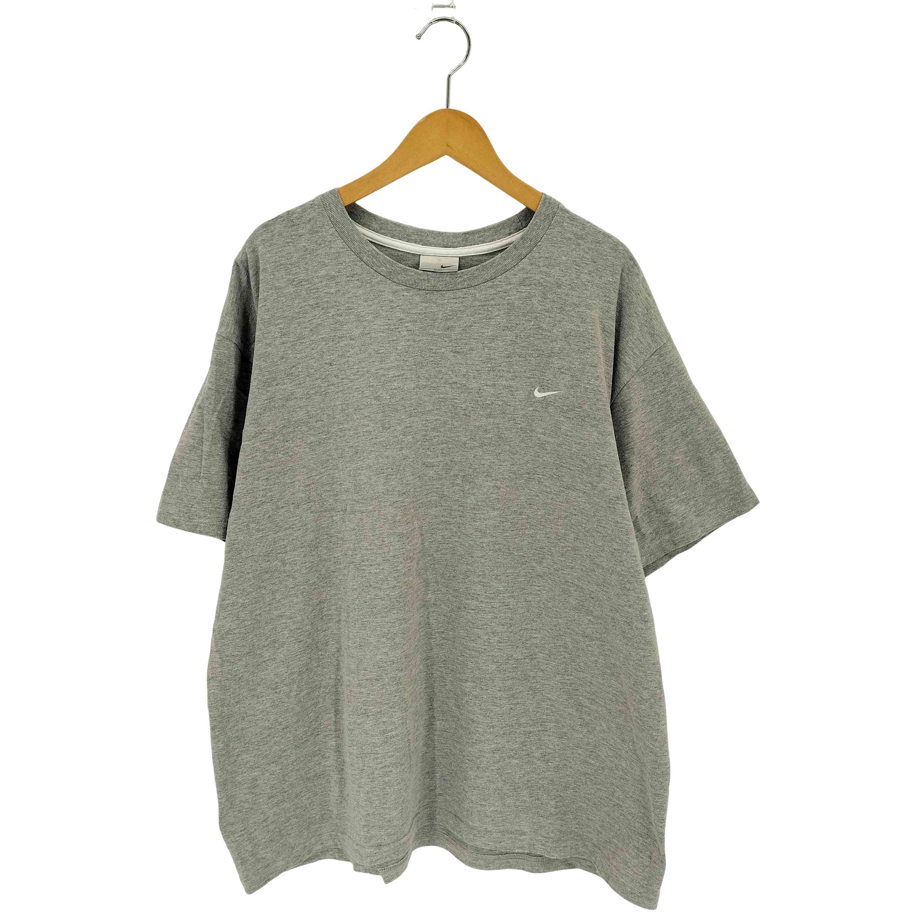 00S 銀タグ S/S スウッシュ刺繍クルーネックTシャツ【1142806846273】