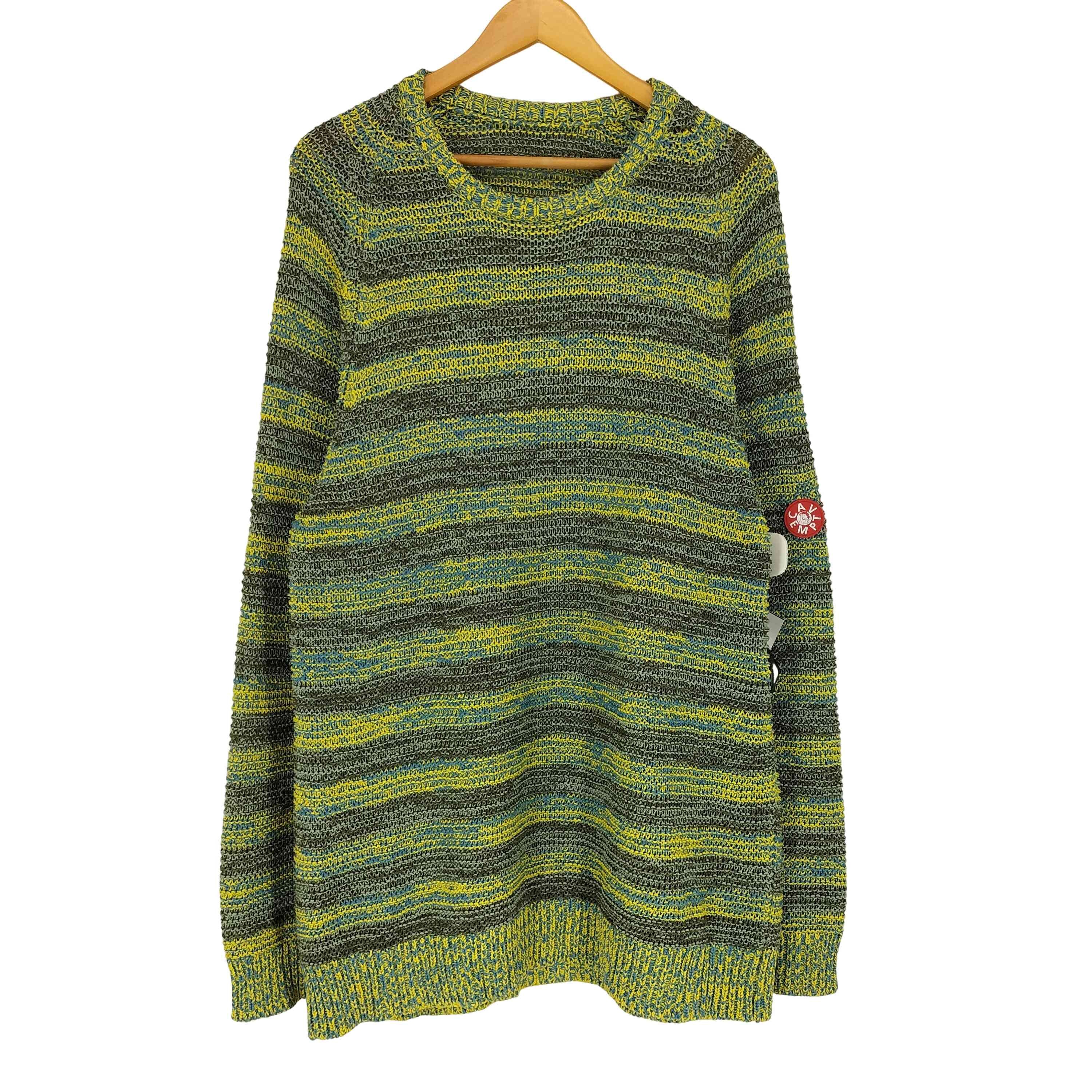STRIPE LOOSE WAFFLE MIX KNIT【1143547146585】