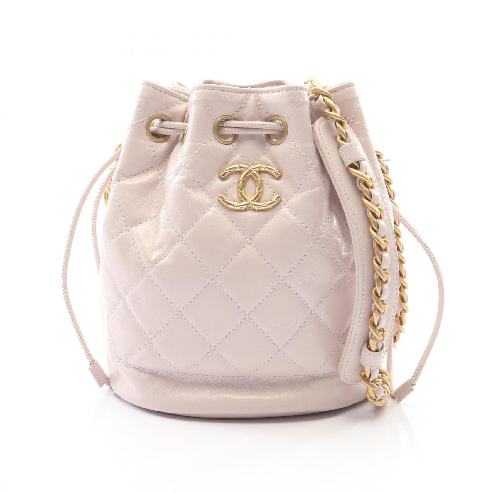 シャネル CHANEL マトラッセ バケットバッグ ショルダーバッグ バッグ レザー レディース ピンク系 AS2690 【中古】