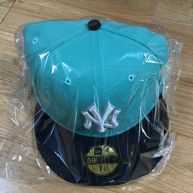 NEW ERA 59FIFTY FITTED CAP NEWYORK YANKEES "TIFFANY"MINT UV GREY