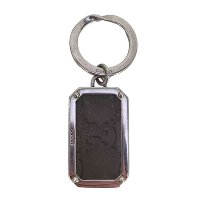 レザー GG柄 シマ キーホルダー【1141862832251】